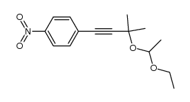 Aethyl(4-p-nitrophenyl-2-methyl-3-butyn-2-yl)acetal (IIIc)