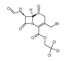 2,2,2-trichloroethyl (1S,6R,7R)-3-bromomethyl-7-formamidoceph-3-em-4-carboxylate 1-oxide
