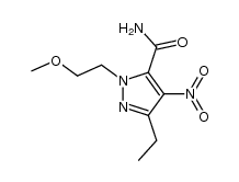 3-ethyl-1-(2-methoxyethyl)-4-nitropyrazole-5-carboxamide