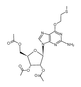2',3',5'-tri-O-acetyl-O6-[2-(methylthio)ethyl]guanosine
