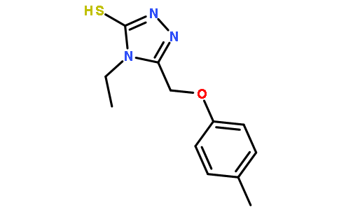 4-乙基-5-对-甲苯氧基甲基-4H-[1,2,4]三唑-3-硫醇