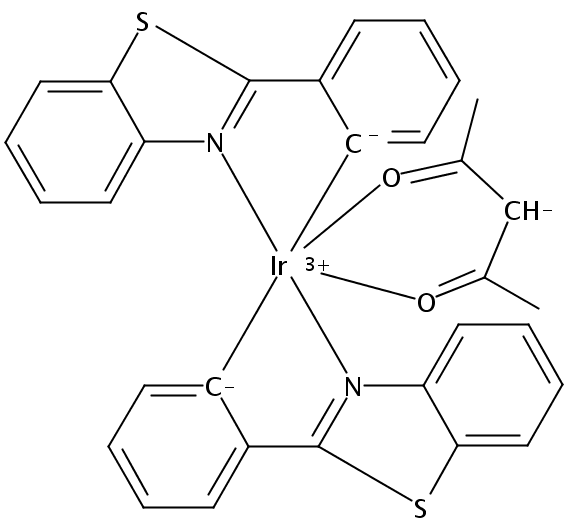 (OC-6-33)-双[2-(2-苯并噻唑基-KN3)苯基-KC](2,4-戊二酮酸-KO,KO'''')铱