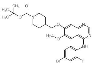 4-[[[4-[(4-溴-2-氟苯基)氨基]-6-甲氧基-7-喹唑啉基]氧基]甲基]-1-哌啶羧酸叔丁酯