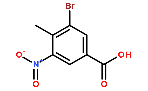 3-溴-4-甲基-5-硝基苯甲酸