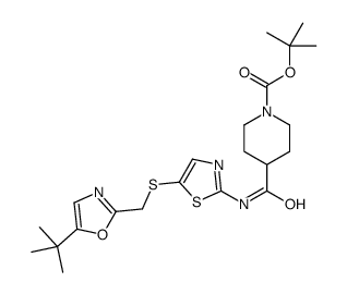 4-[[5-[[(5-叔丁基恶唑-2-基)甲基]硫基]噻唑-2-基]氨基甲酰]哌啶-1-羧酸叔丁酯