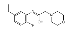 N-(5-ethyl-2-fluorophenyl)-2-morpholin-4-ylacetamide