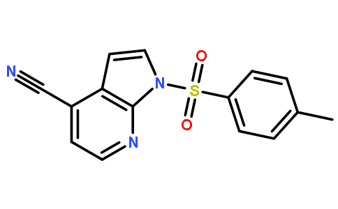 1-[(4-甲基苯基)磺酰基]-1H-吡咯并[2,3-b]吡啶-4-甲腈