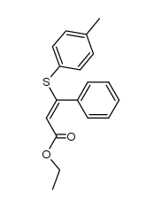 cis-β-p-Tolylthio-zimtsaeureethylester
