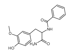 N-benzoyl-β-(4-hydroxy-3-methoxyphenyl)-alaninamide