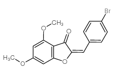 2-[(4-bromophenyl)methylidene]-4,6-dimethoxy-1-benzofuran-3-one