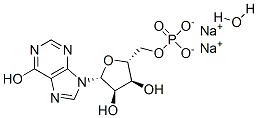 ((2R,3S,4R,5R)-3,4-二羟基-5-(6-羟基-9H-嘌呤-9-基)四氢呋喃-2-基)甲基磷酸钠 x水合物