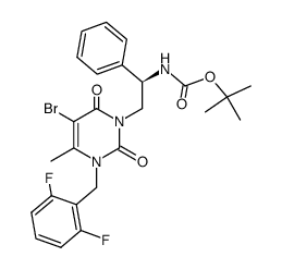 {(R)-2-[5-bromo-3-(2,6-difluoro-benzyl)-4-methyl-2,6-dioxo-3,6-dihydro-2H-pyrimidin-1-yl]-1-phenyl-ethyl}-carbamic acid tert-butyl ester