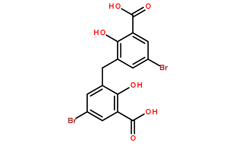 5-bromo-3-[(5-bromo-3-carboxy-2-hydroxyphenyl)methyl]-2-hydroxybenzoic acid