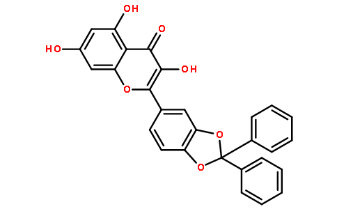 2-(2,2-diphenyl-1,3-benzodioxol-5-yl)-3,5,7-trihydroxychromen-4-one