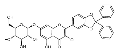 2-(2,2-diphenyl-1,3-benzodioxol-5-yl)-3,5-dihydroxy-7-(β-D-glucopyranosyloxy)-4H-1-benzopyran-4-one