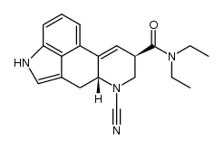 9,10-didehydro-N,N-diethyl-6-cyanoergoline-8β-carboxamide
