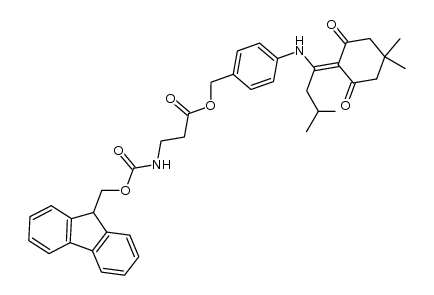 4-((1-(4,4-dimethyl-2,6-dioxocyclohexylidene)-3-methylbutyl)amino)benzyl 3-((((9H-fluoren-9-yl)methoxy)carbonyl)amino)propanoate