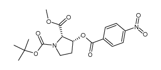 N-tert-butoxycarbonyl-cis-3-(p-nitrobenzoyloxy)-L-proline methyl ester