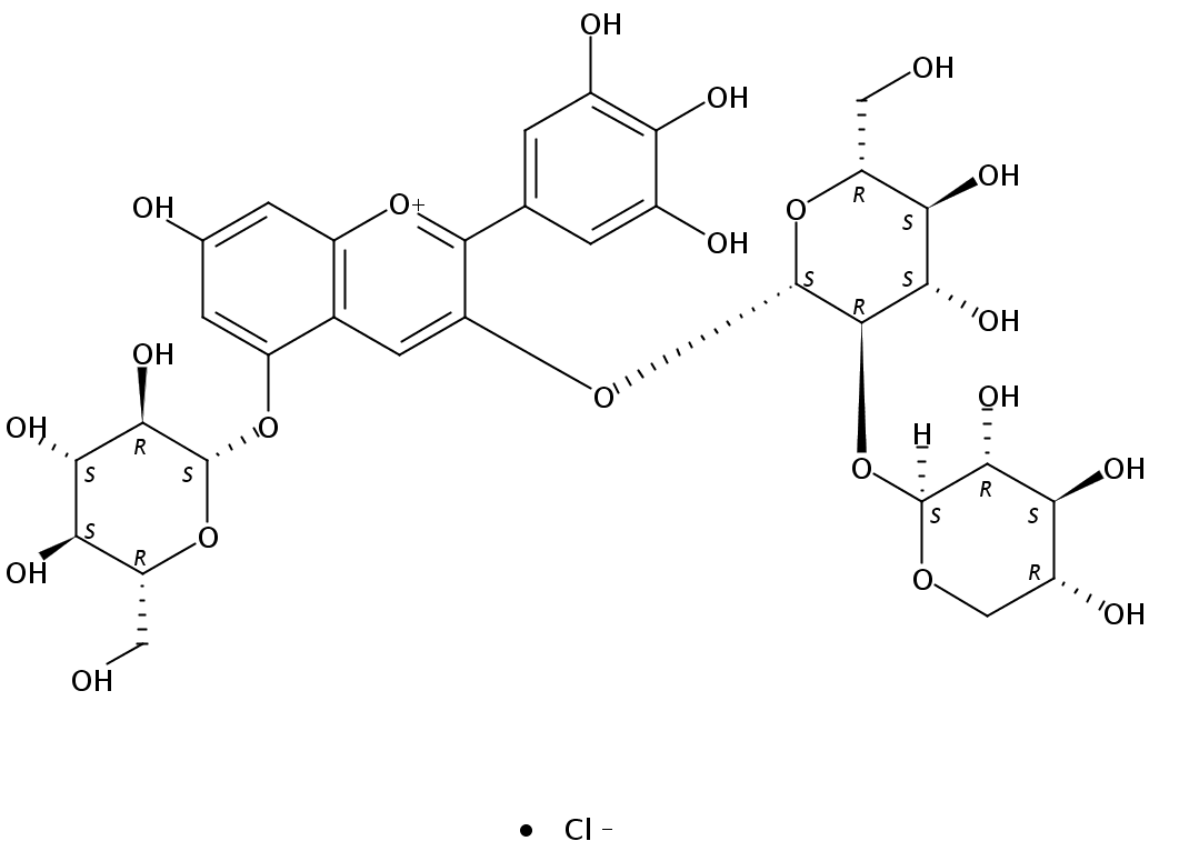 飞燕草-3-桑布双糖苷-5-葡萄糖苷氯化物
