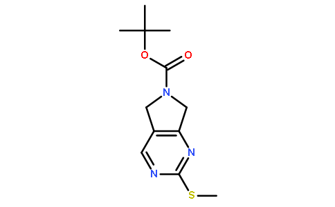 2-(甲基硫代)-5H-吡咯并[3,4-d]嘧啶-6(7H)-羧酸叔丁酯