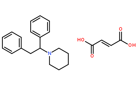 1-(1,2-二苯基乙基)哌啶 (2Z)-2-丁烯二酸盐(1:1)