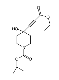 4-(3-乙氧基-3-氧代-1-丙炔-1-基)-4-羟基-1-哌啶羧酸 1,1-二甲基乙酯