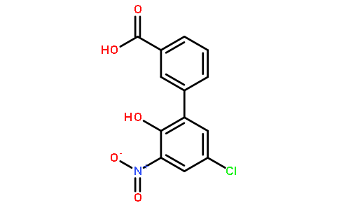 3-(2-羟基-3-硝基-5-氯基)苯基联苯甲酸