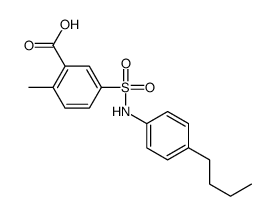 5-[[(4-丁基苯基)氨基]磺酰基]-2-甲基苯甲酸