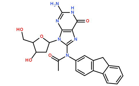 N-[2-氨基-9-[(4S,5R)-4-羟基-5-(羟基甲基)四氢呋喃-2-基]-6-氧代-3H-嘌呤-8-基]-N-(9H-芴-2-基)乙酰胺