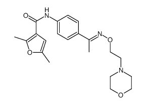 2,5-dimethyl-N-[4-[(E)-C-methyl-N-(2-morpholin-4-ylethoxy)carbonimidoyl]phenyl]furan-3-carboxamide