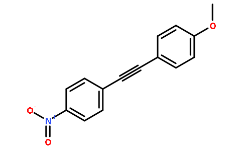 1-(4-甲氧基苯基)-2-(4-硝基苯基)-乙炔