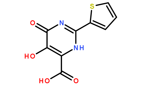 56-二羟基-2-噻吩-2-基-嘧啶-4-甲酸
