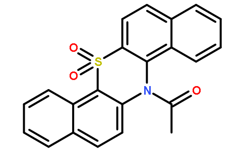 1-(7,7-dioxido-14h-dibenzo[a,h]phenothiazin-14-yl)ethanone
