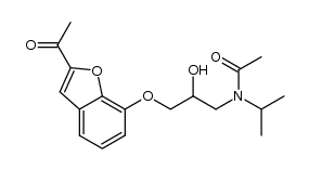 2-acetyl-7-[2-hydroxy-3-(N-acetyl-N-isopropyl)aminopropoxy]benzofuran