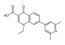 7-(2,6-二甲基-4-吡啶基)-1-乙基-1,4-二氢-4-氧代喹啉-3-羧酸