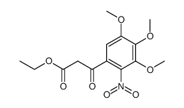 3-oxo-3-(3,4,5-trimethoxy-2-nitro-phenyl)-propionic acid ethyl ester