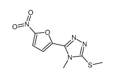 4-甲基-3-(甲硫基)-5-(5-硝基呋喃-2-基)-4H-1,2,4-三唑