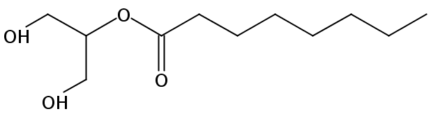1,3-dihydroxypropan-2-yl octanoate