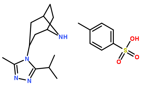3-(3-异丙基-5-甲基-4H-1,2,4-三唑-4-基)-8-氮杂双环[3.2.1]]辛烷对甲苯磺酸盐