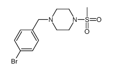 1-[(4-bromophenyl)methyl]-4-methylsulfonylpiperazine