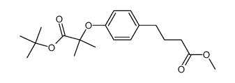4-[4-(1-叔丁氧基羰基-1-甲基乙氧基)苯基]丁酸甲酯