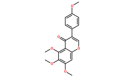 5,6,7-trimethoxy-3-(4-methoxyphenyl)chromen-4-one