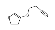 3-thiophen-3-ylsulfanylpropanenitrile