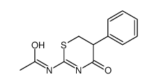 N-(4-oxo-5-phenyl-5,6-dihydro-1,3-thiazin-2-yl)acetamide