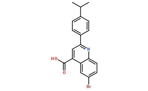 6-溴-2-(4-异丙苯基)-喹啉-4-羧酸
