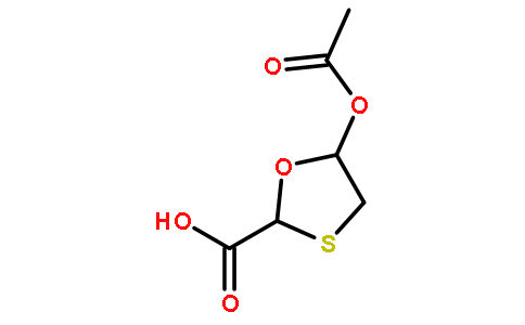5-乙酰氧基-1,3-恶噻戊环-2-羧酸