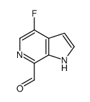 1H-吡咯并[2,3-c]吡啶-7-羧醛, 4-氟-