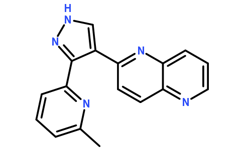 2-[3-(6-甲基-2-吡啶基)-1H-吡唑-4-基]-1,5-萘啶;2-3-(6-甲基-2-吡啶基)-1H-吡唑-4-基-1,5-萘