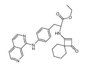 ethyl (2S)-3-[4-(2,7-naphthyridin-1-ylamino)phenyl]-2-[(3-oxospir o[3.5]non-1-en-1-yl)amino]propanoate