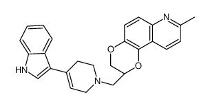 (2S)-2-{[4-(1H-Indol-3-yl)-3,6-dihydro-1(2H)-pyridinyl]methyl}-8- methyl-2,3-dihydro[1,4]dioxino[2,3-f]quinoline